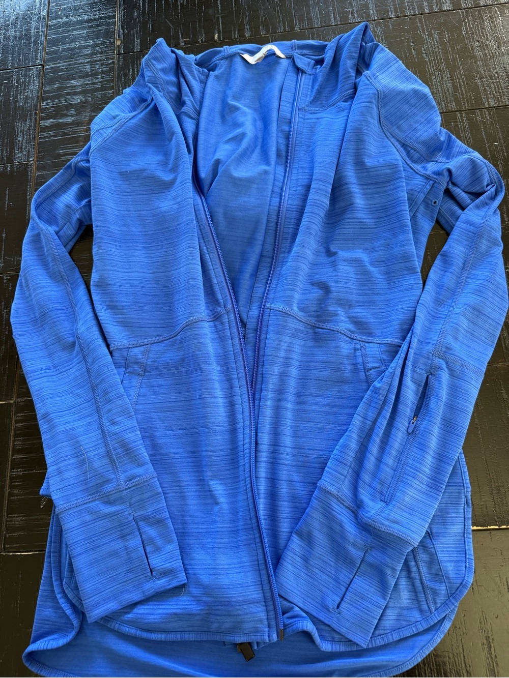 Women’s Blue Zip Hoodie Jacket by Athleta size small